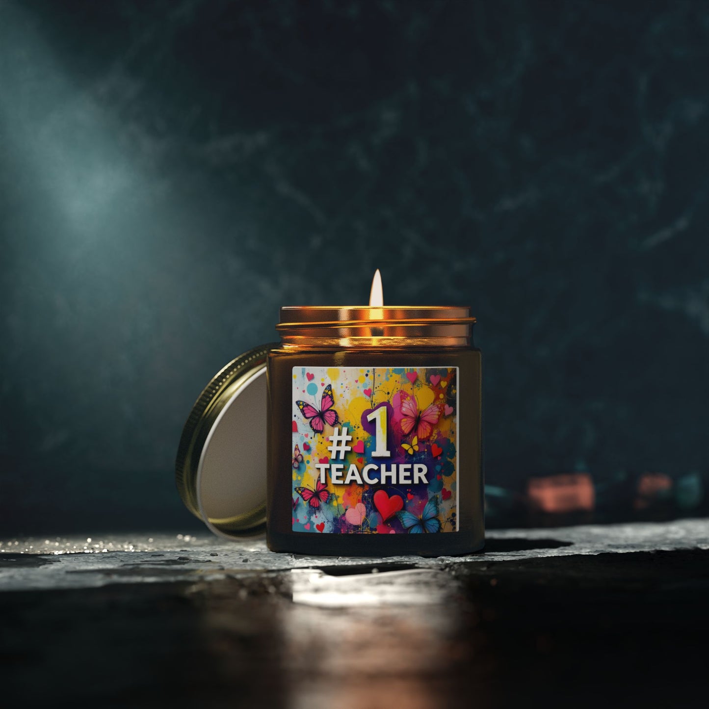 No.1 Teacher Gift Scented Candle (4oz, 9oz)