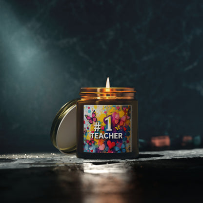 No.1 Teacher Gift Scented Candle (4oz, 9oz)
