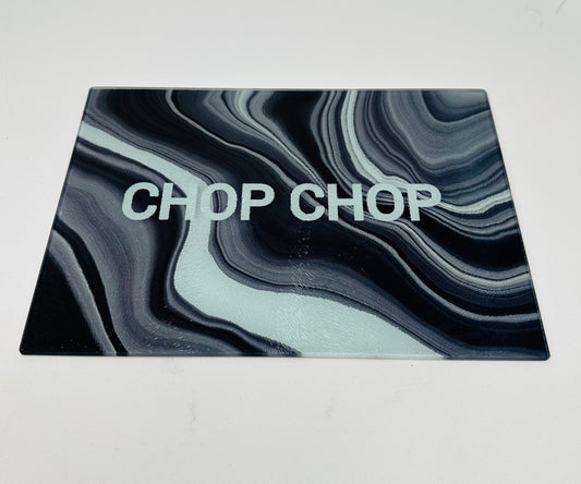 Chop Chop Agate  Bar Glass Cutting Charcuterie Board