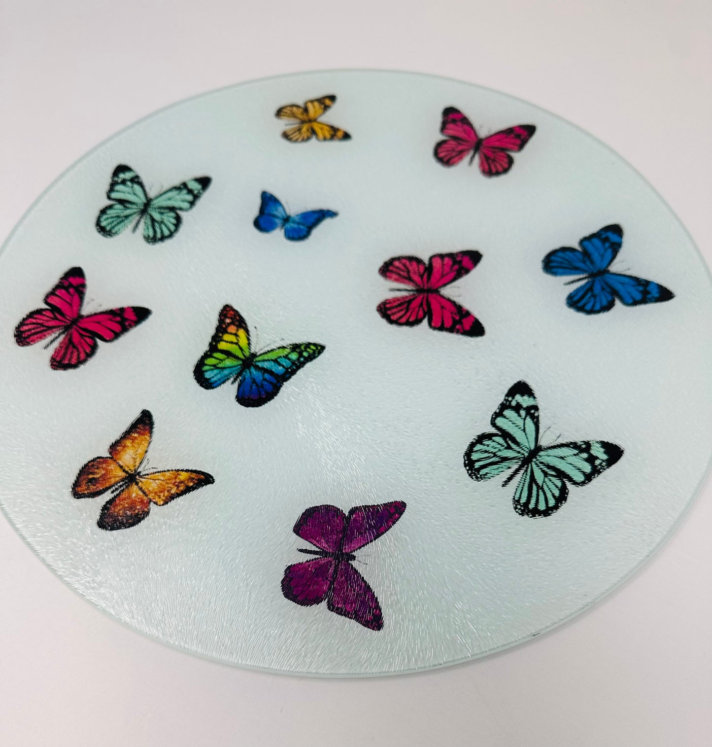 Colorful Butterfly Charcuterie Board Cutting Board