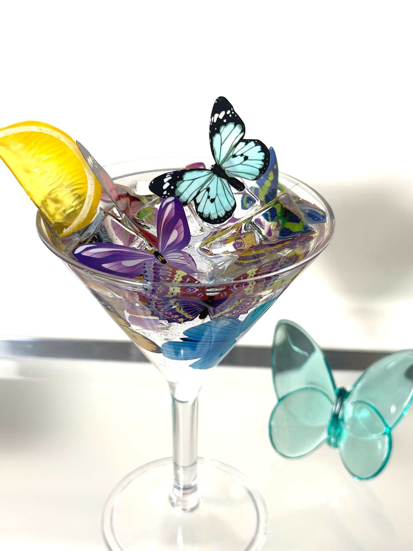 Butterfly Lover Martini Glass