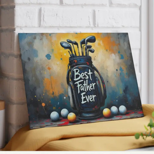 Best Father Ever Golf Lover Cutting Board