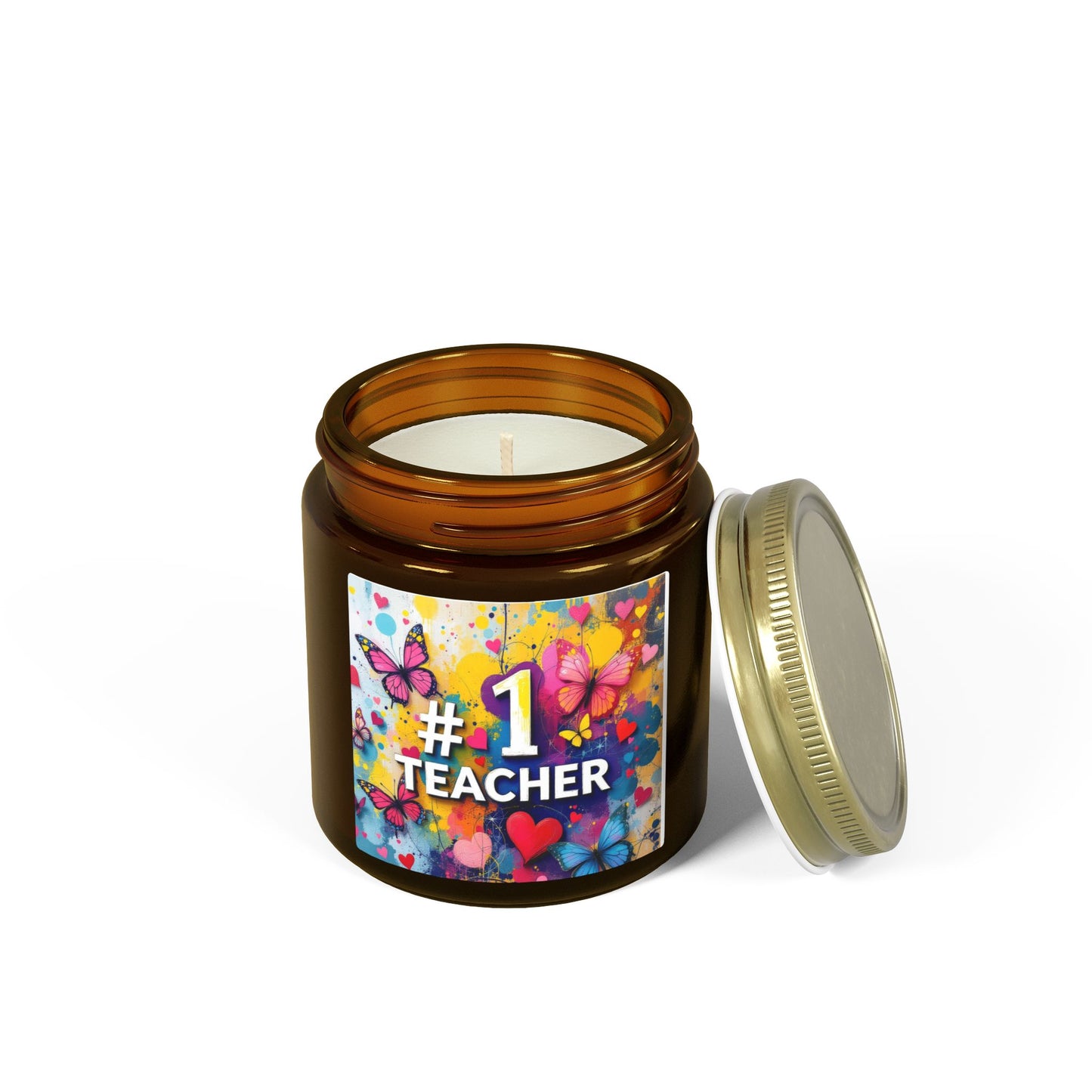 No.1 Teacher Gift Scented Candle (4oz, 9oz)