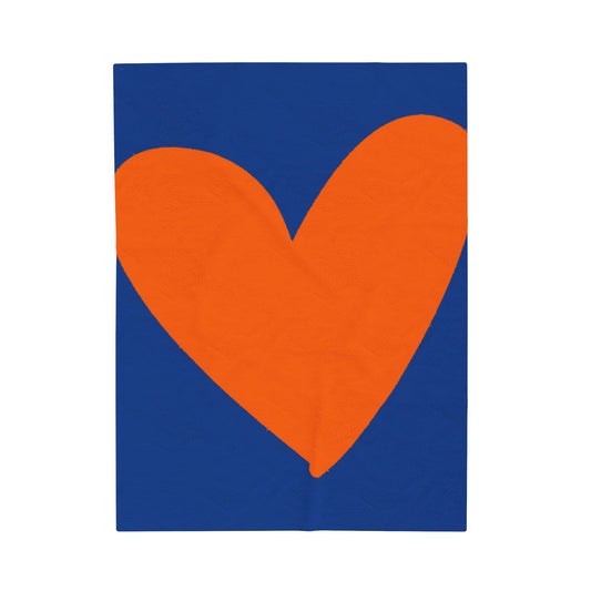 College Colors Syracuse Florida Graffiti Heart I Love You Throw Blanket Velveteen Plush Blanket College Dorm Bedroom Decor New Home