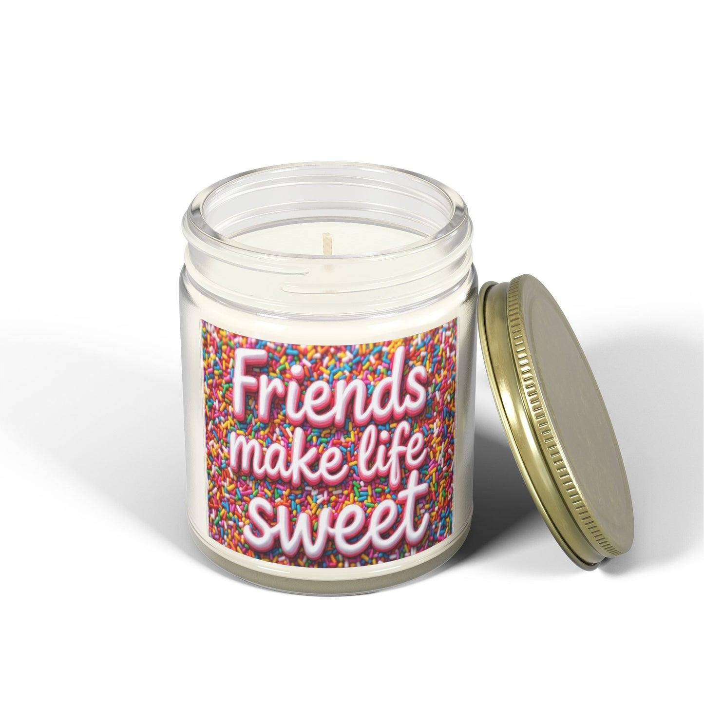 Friends Make Life Sweet Sprinkles Scented Candle (4oz, 9oz)