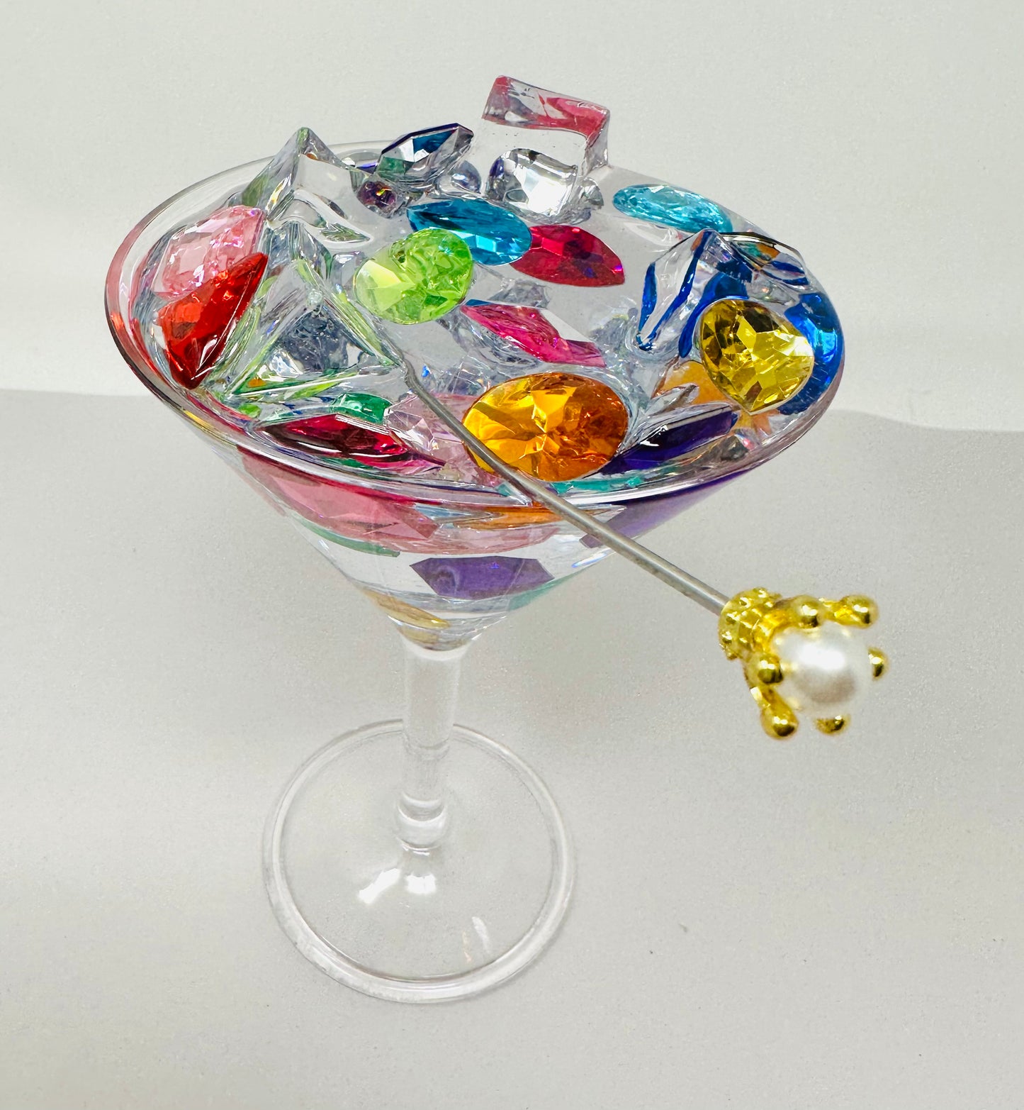 Gems Make Me Happy Martini Glass