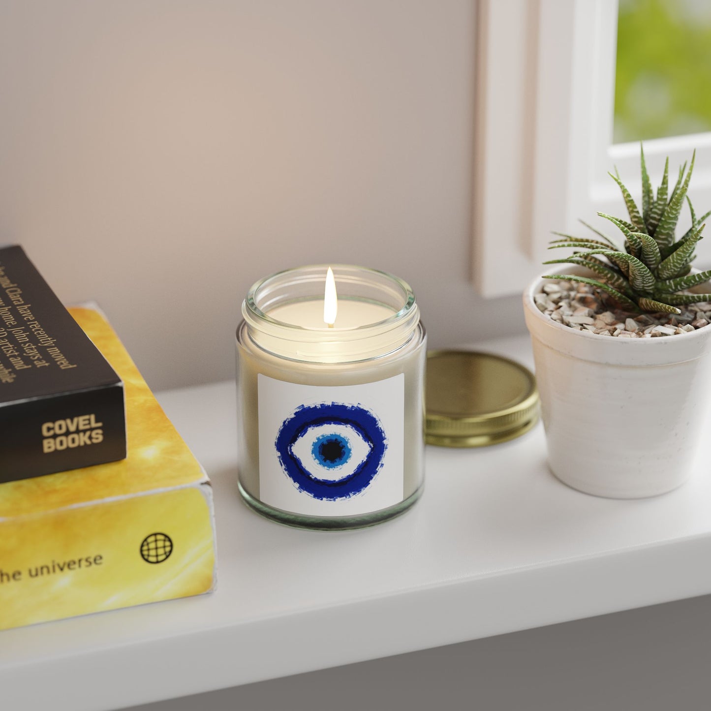 Good Vibes Only Evil Eye Good Luck Scented Candle (4oz, 9oz)
