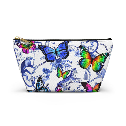 Chinoiserie Butterfly cosmetic Makeup Case Accessory Pouch