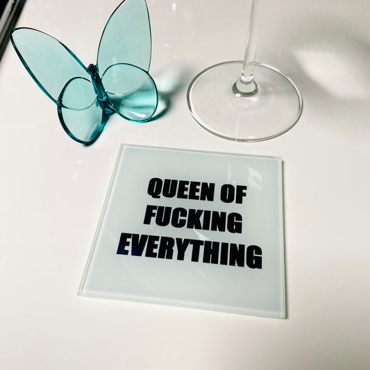 Set Of 4 Queen Of Fucking Everything Coasters