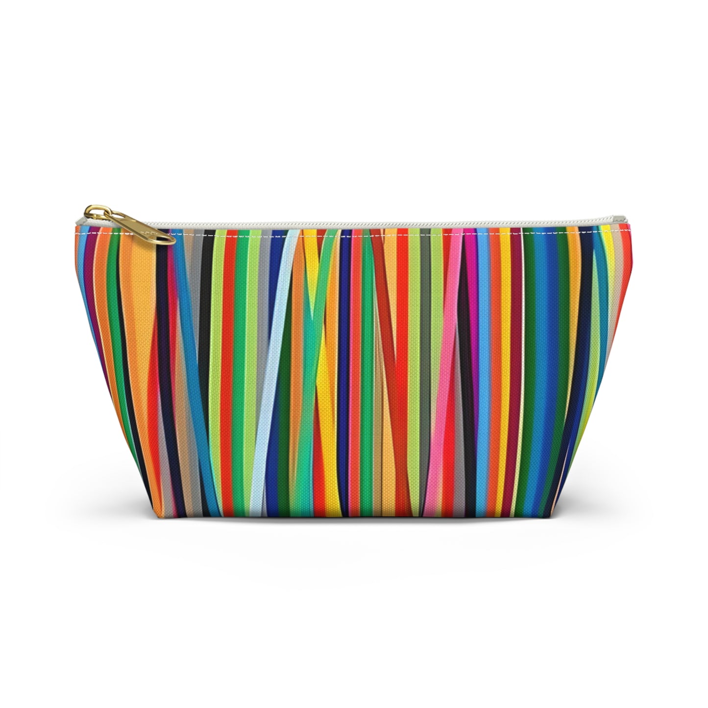 Abstract Linear Colorful Lines cosmetic Makeup Case Accessory Pouch