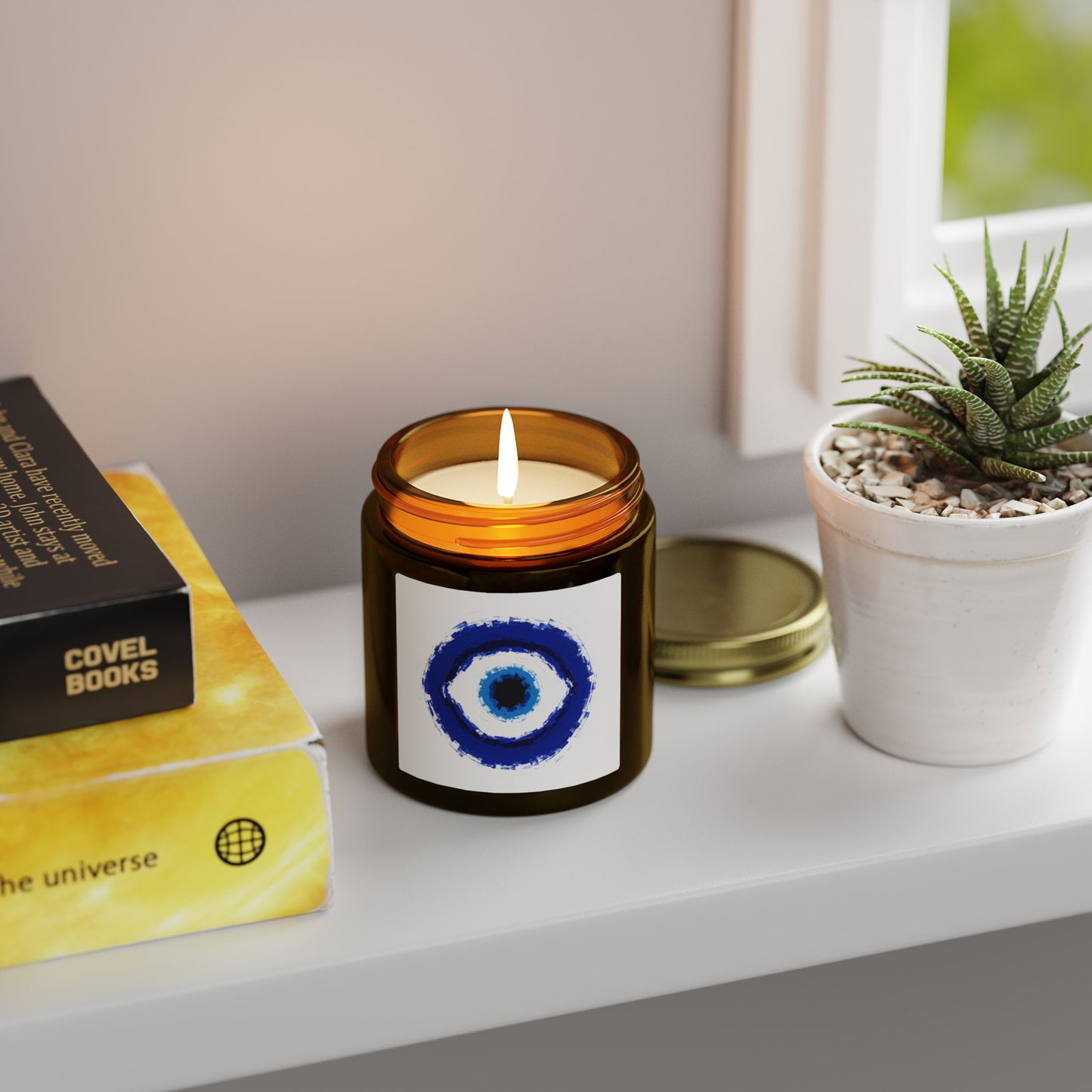 Good Vibes Only Evil Eye Good Luck Scented Candle (4oz, 9oz)