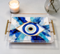 Evil Eye Art Acrylic Tray