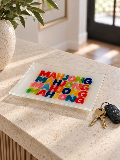 Mahjong Art Trinket Tray