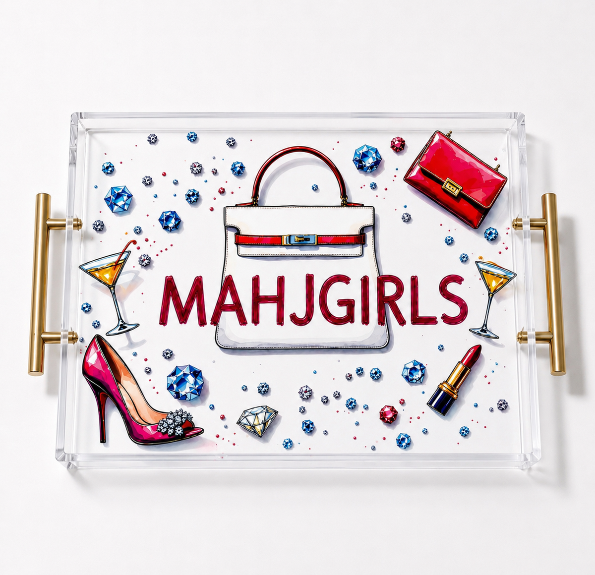 Mahgirls Mahjong Acrylic Tray