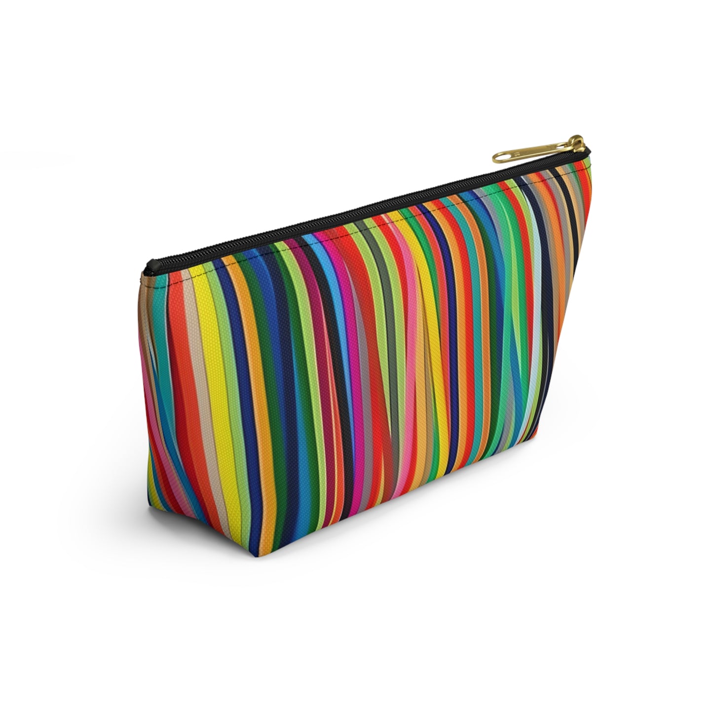 Abstract Linear Colorful Lines cosmetic Makeup Case Accessory Pouch