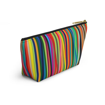 Abstract Linear Colorful Lines cosmetic Makeup Case Accessory Pouch