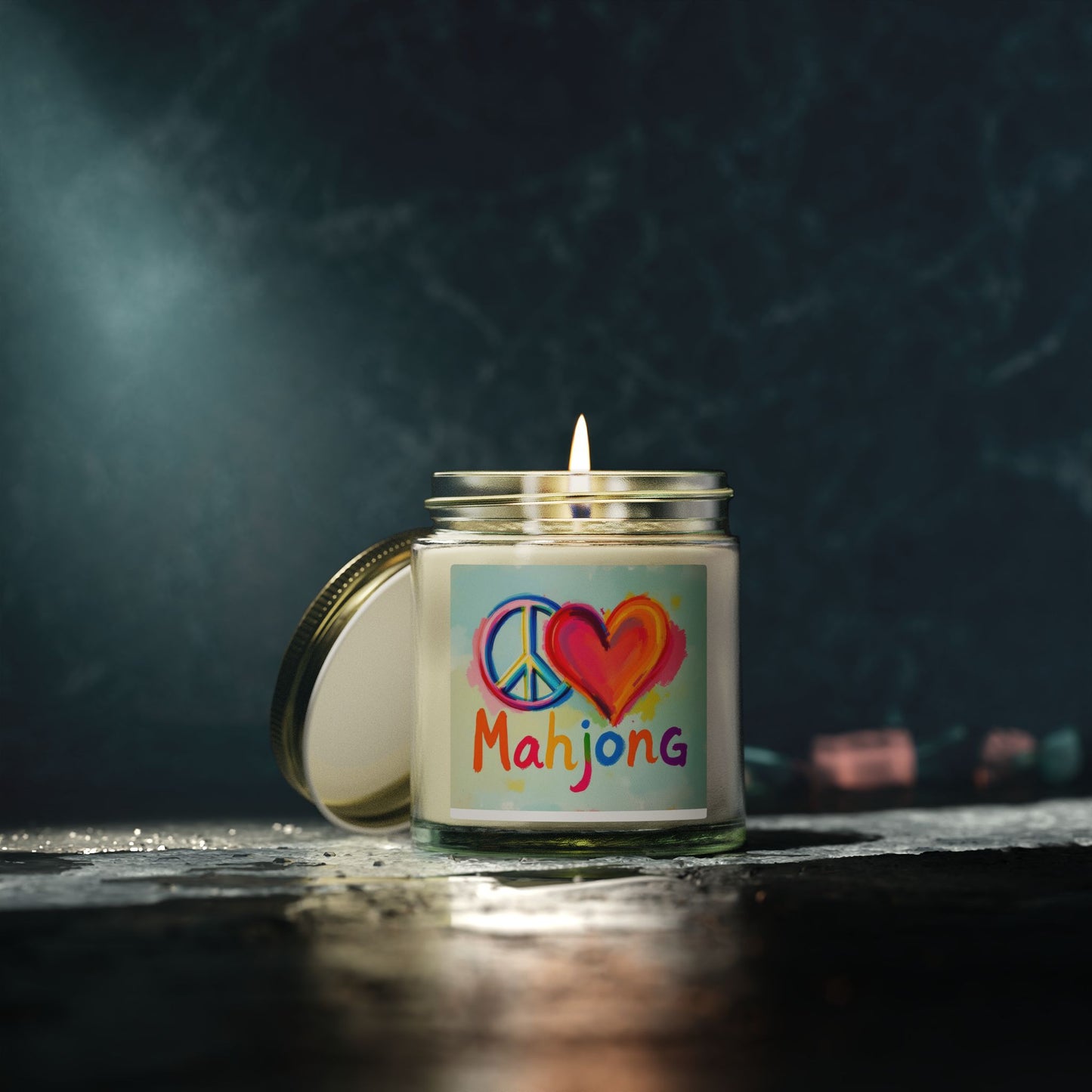 Peace Love Mahjong Scented Candle (4oz, 9oz)