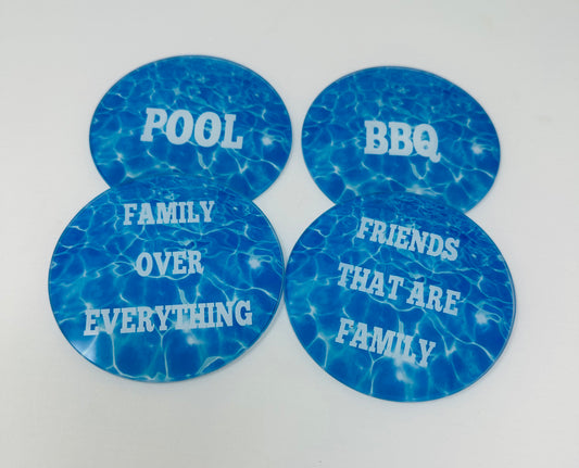 Summer Lovin Pool Coaster Set