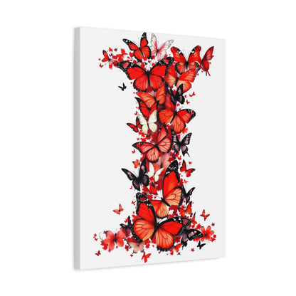 Indiana University Butterfly Art  Canvas Wall Art
