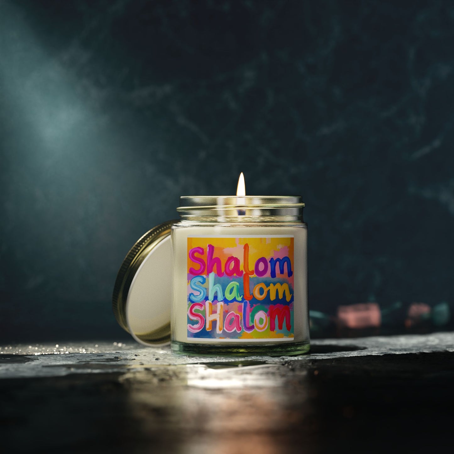 Shalom Judaica  Scented Candle (4oz, 9oz)