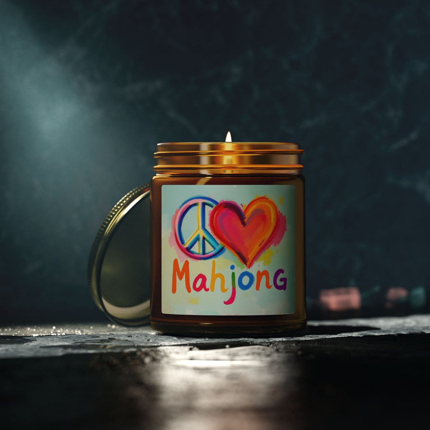 Peace Love Mahjong Scented Candle (4oz, 9oz)