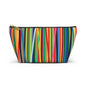 Abstract Linear Colorful Lines cosmetic Makeup Case Accessory Pouch