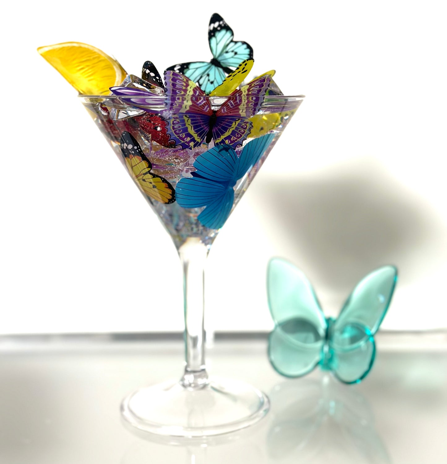 Butterfly Lover Martini Glass