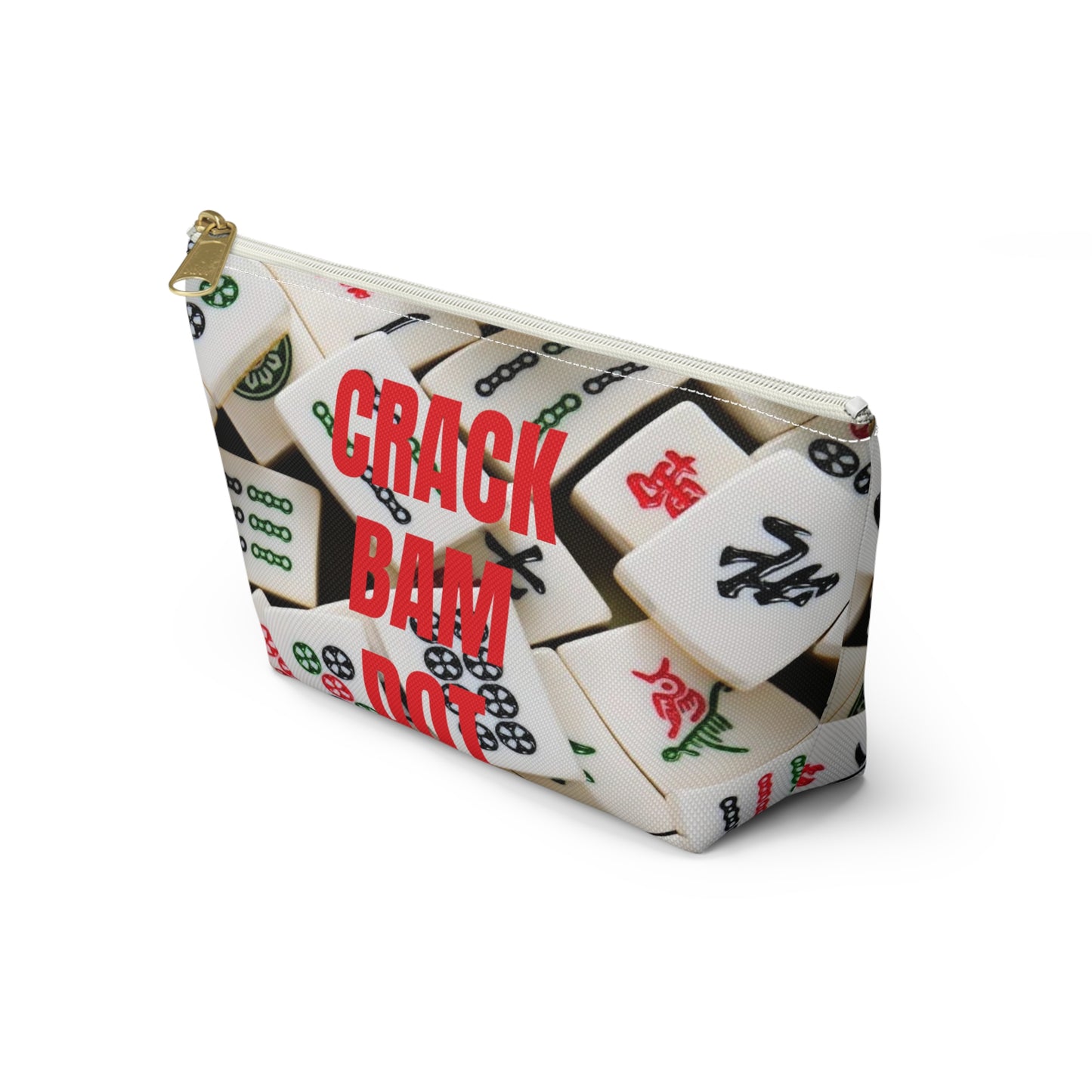 MAHJONG LOVER Tile Holder Cosmetic Bag Makeup Bag Accessory Pouch 2 sizes
