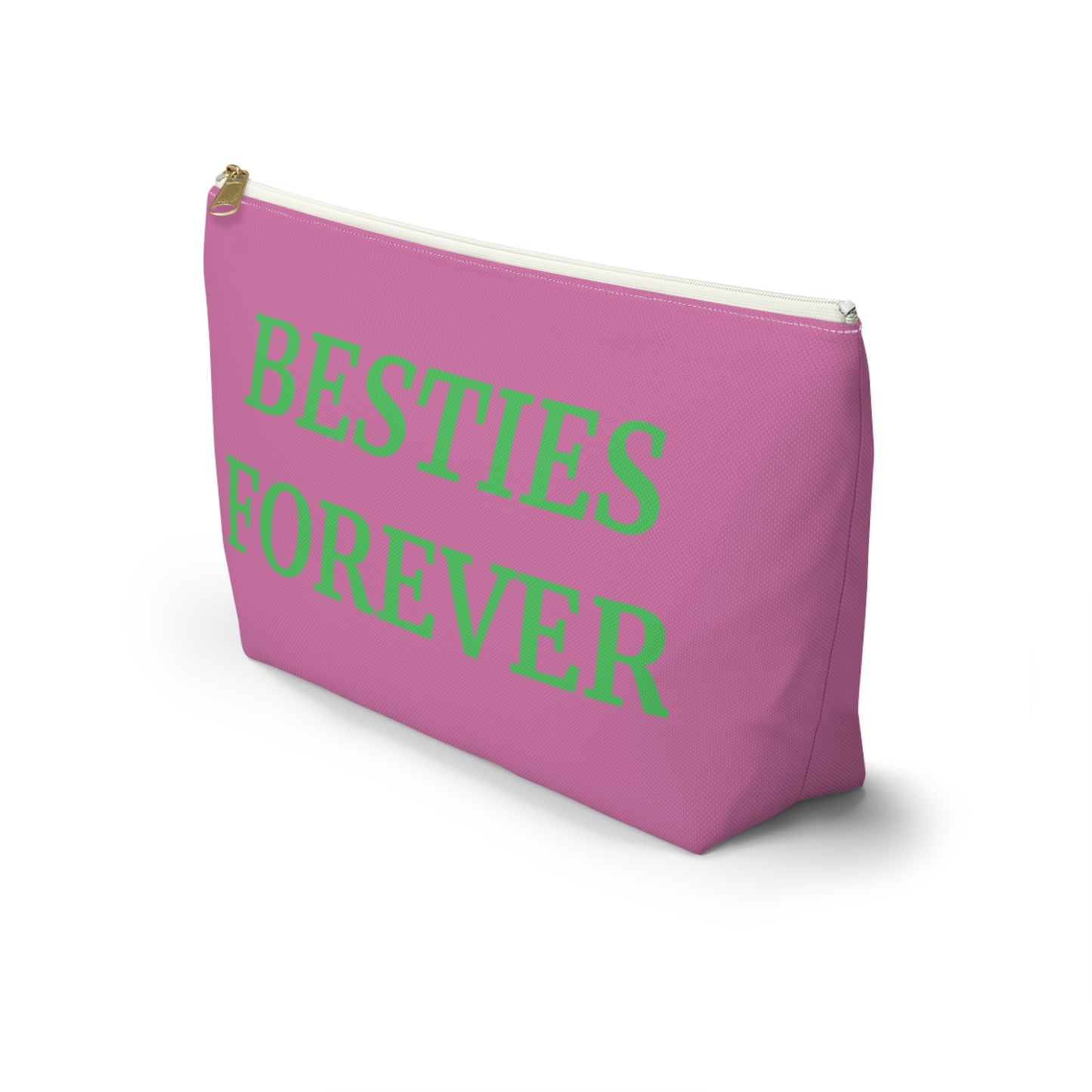 BESTIES FOREVER Best Friend Gift  Cosmetic Makeup Case Accessory Pouch