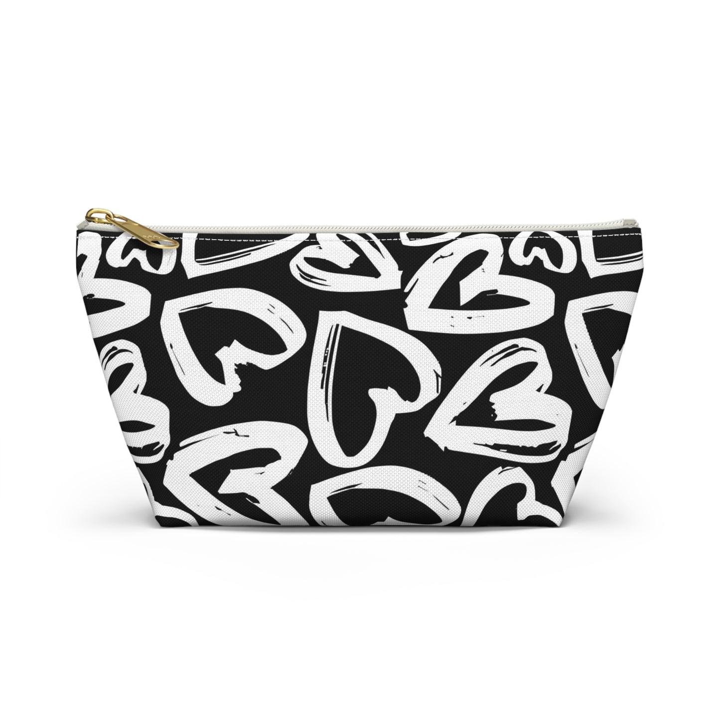 Grafitti Hearts  Cosmetic Makeup Case Accessory Pouch