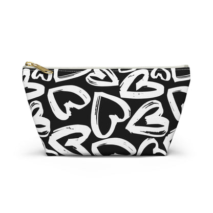 Grafitti Hearts  Cosmetic Makeup Case Accessory Pouch