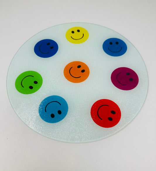 Happy Face Smiley Face Cutting Board Charcuterie Board