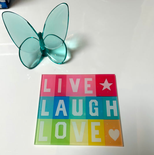 Live Laugh Love Set Of 4 Coasters