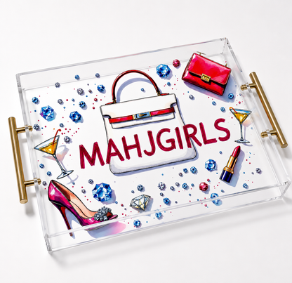 Mahgirls Mahjong Acrylic Tray
