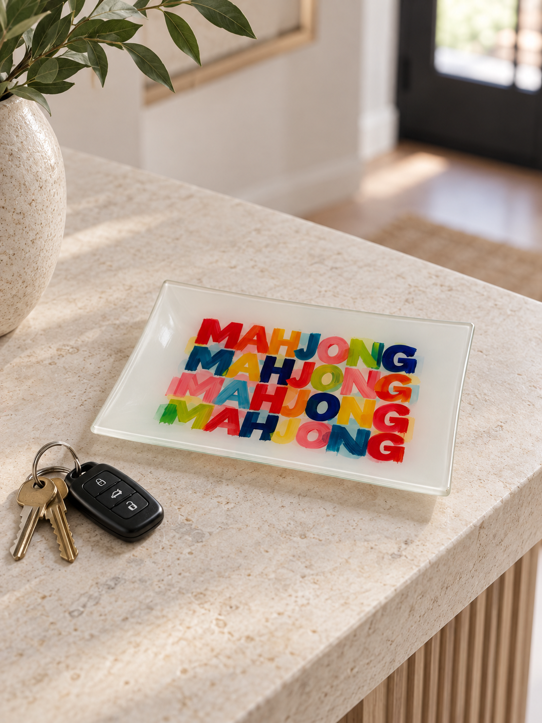 Mahjong Art Trinket Tray