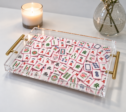 Mahjong Tiles Acrylic Tray