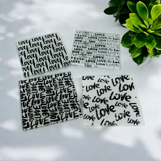Graffiti Love Coaster Set