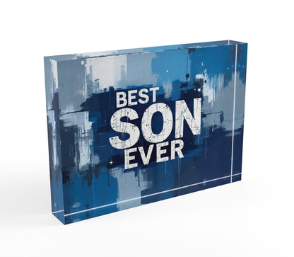 Best Son Ever Block Table Decor