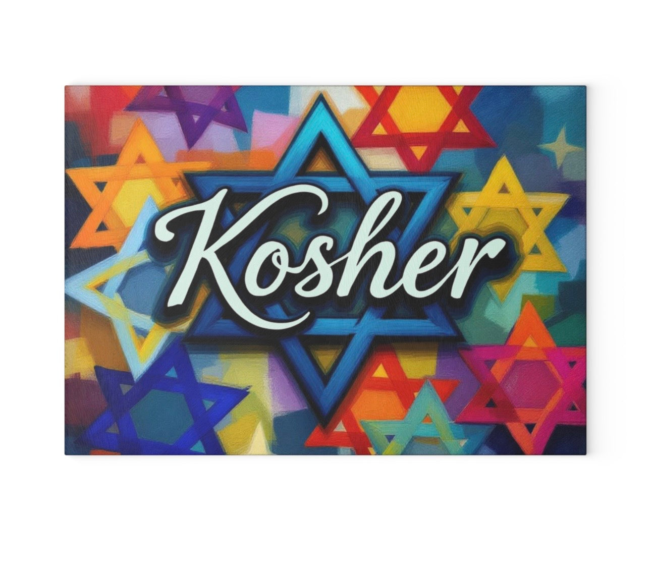 Kosher Judaica Candle Board Cutting Board