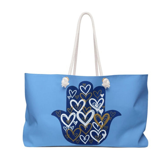 Hamsa Hearts Tote Bag