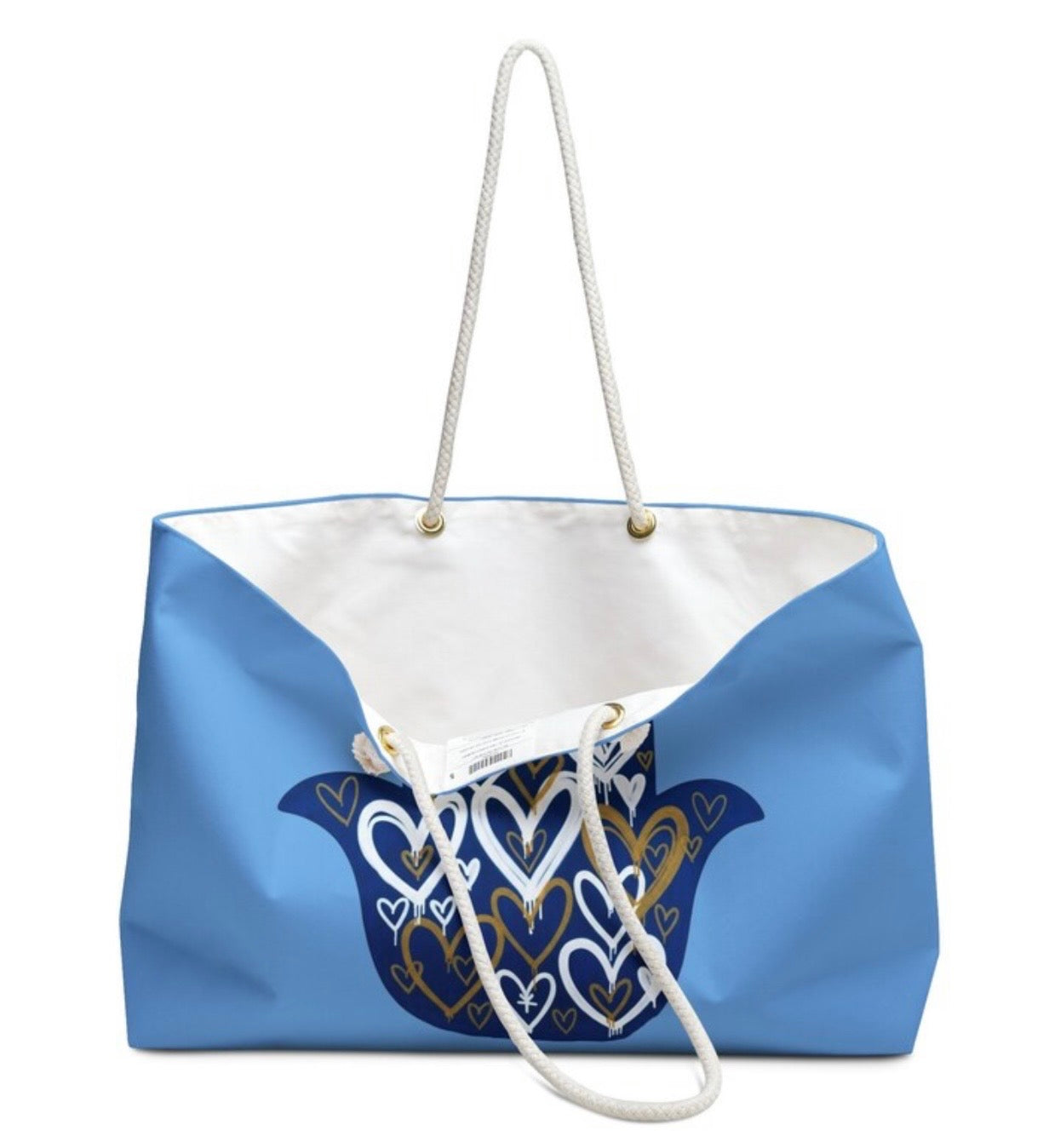 Hamsa Hearts Tote Bag