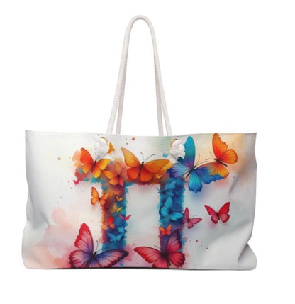 Chai Butterfly Judaica Art Tote Bag