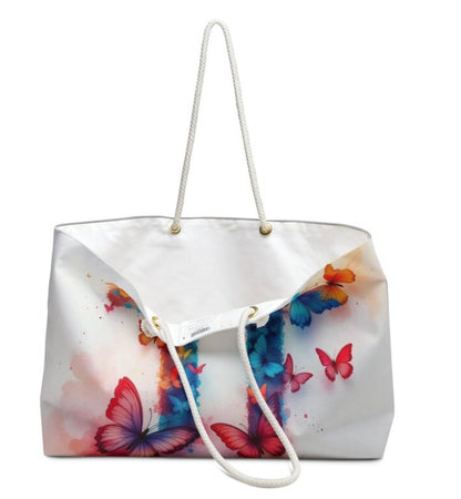Chai Butterfly Judaica Art Tote Bag