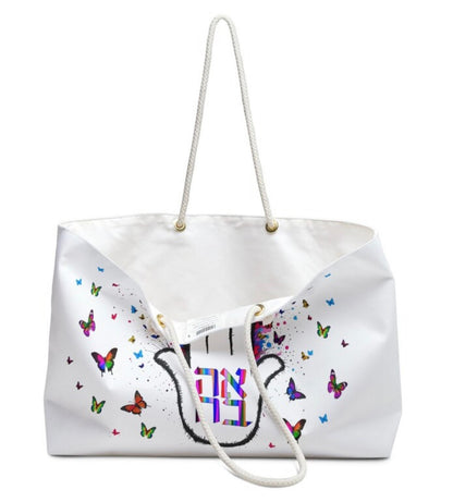 Butterfly Hamsa Ahava Tote Bag