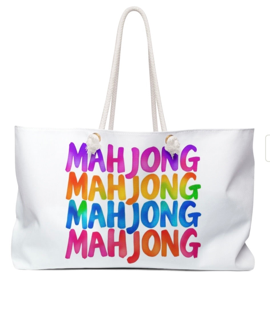 Mahjong Lover Tile Tote Bag Travel