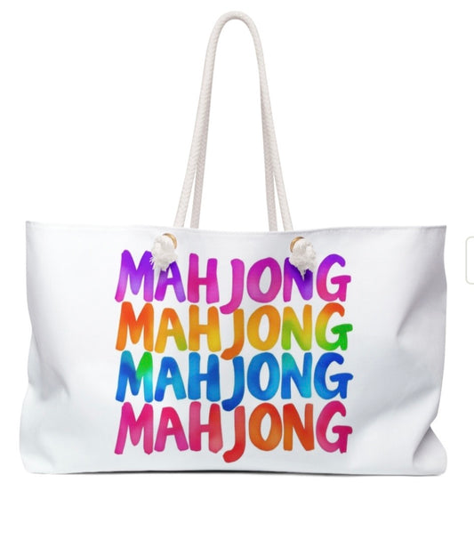 Mahjong Lover Tile Tote Bag Travel