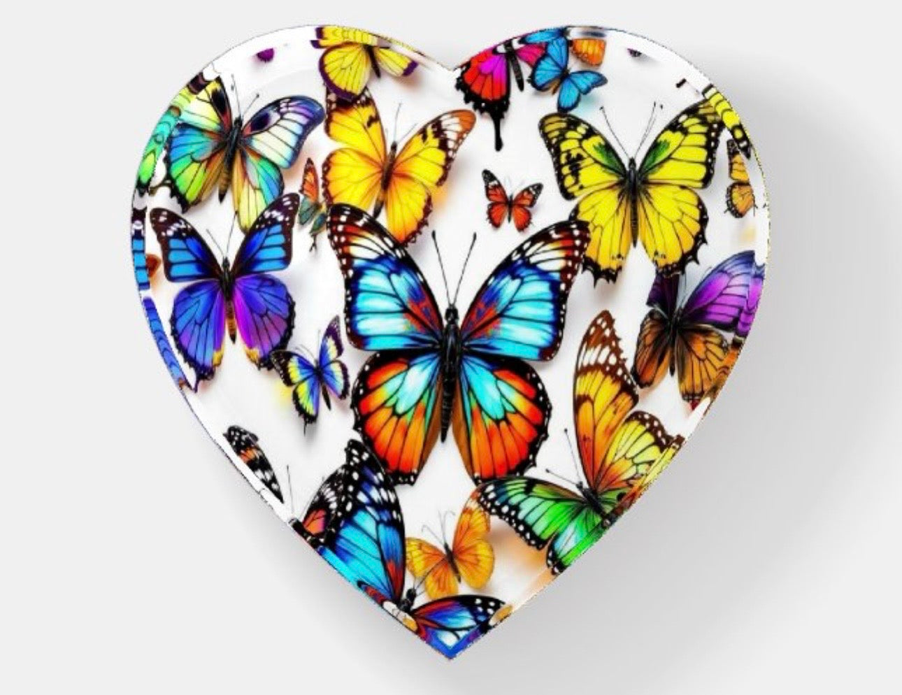 Butterfly Crystal Paperweight Table Decor