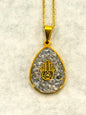 Semi Precious Hamsa Gold Necklace