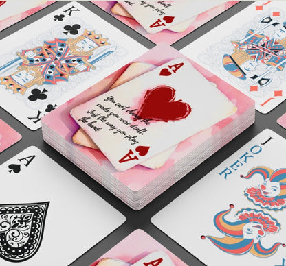 You Can’t Change The Cards Inspirational Canasta deck Of Playing Cards