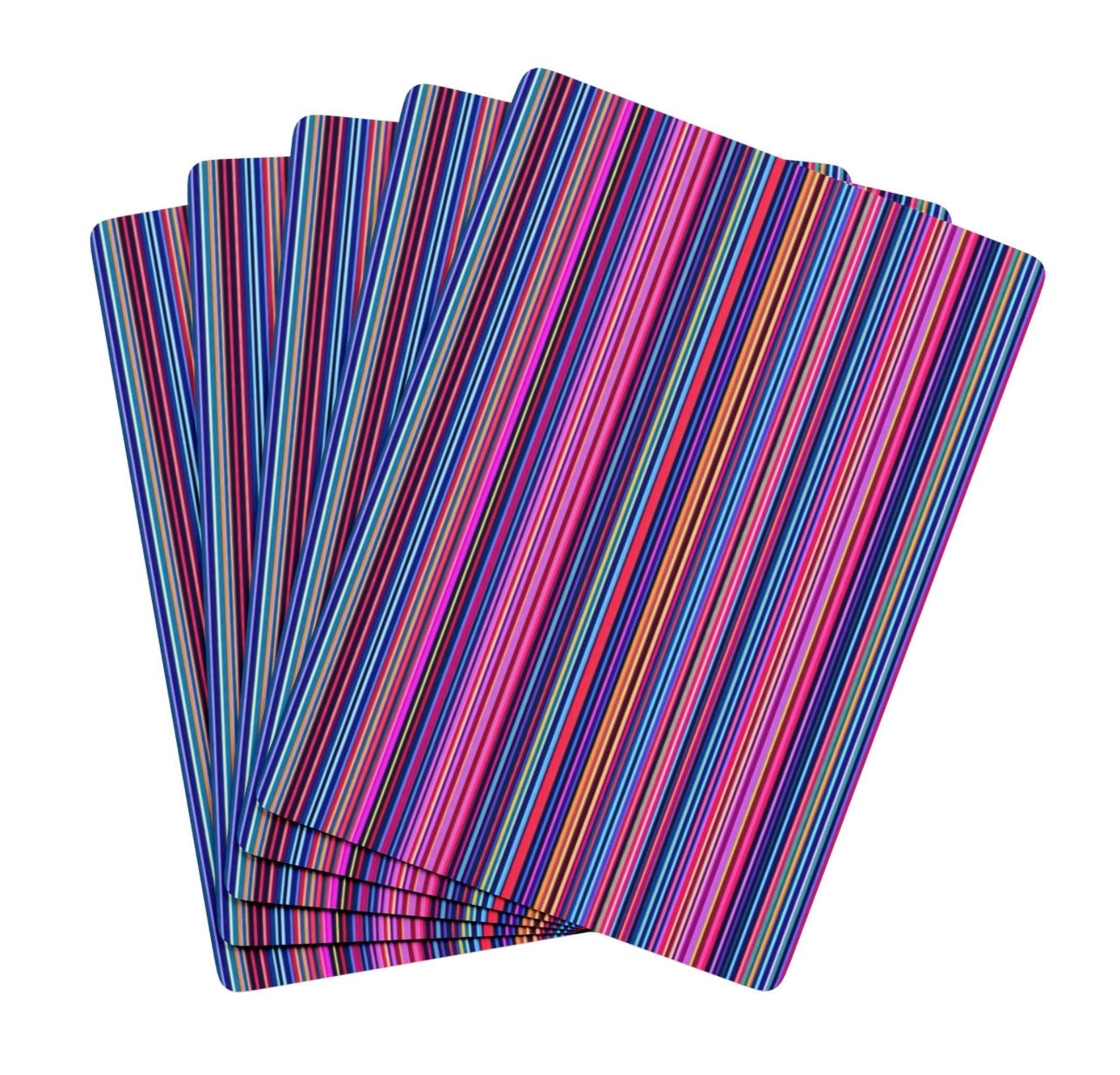Abstract Colorful Lines Canasta Deck Of Playing Cards